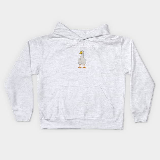 Looks like a duck Kids Hoodie by dankdesigns